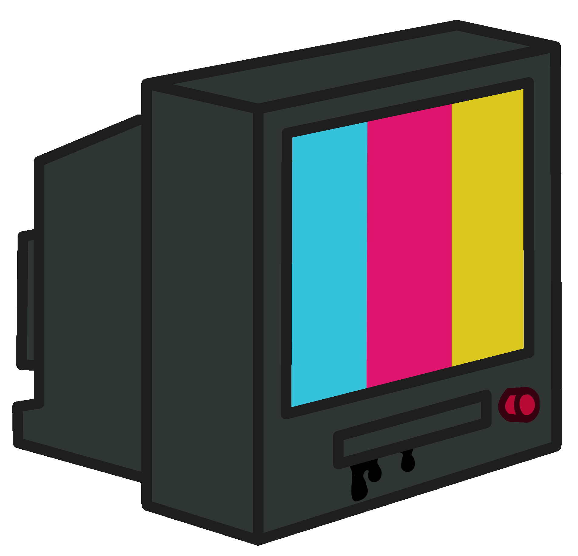 a vector of a TV
